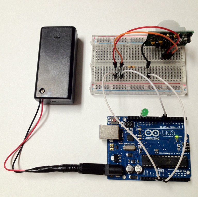Arduino Motion Detector Circuit Diagram