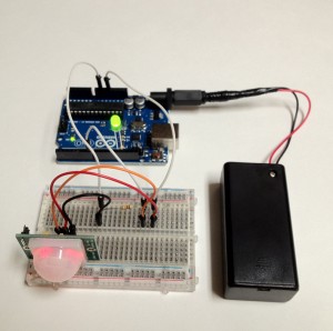 Arduino Motion Detector In Action